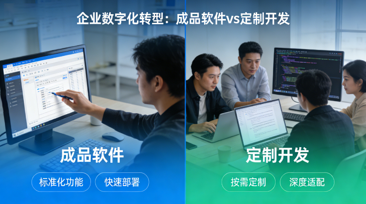 定制开发和成品软件哪个更适合企业? 定制开发和成品软件哪个更适合企业?